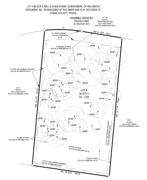 For Sale 1 Acre Lot, Belle Oaks Ranch Brookview Builders